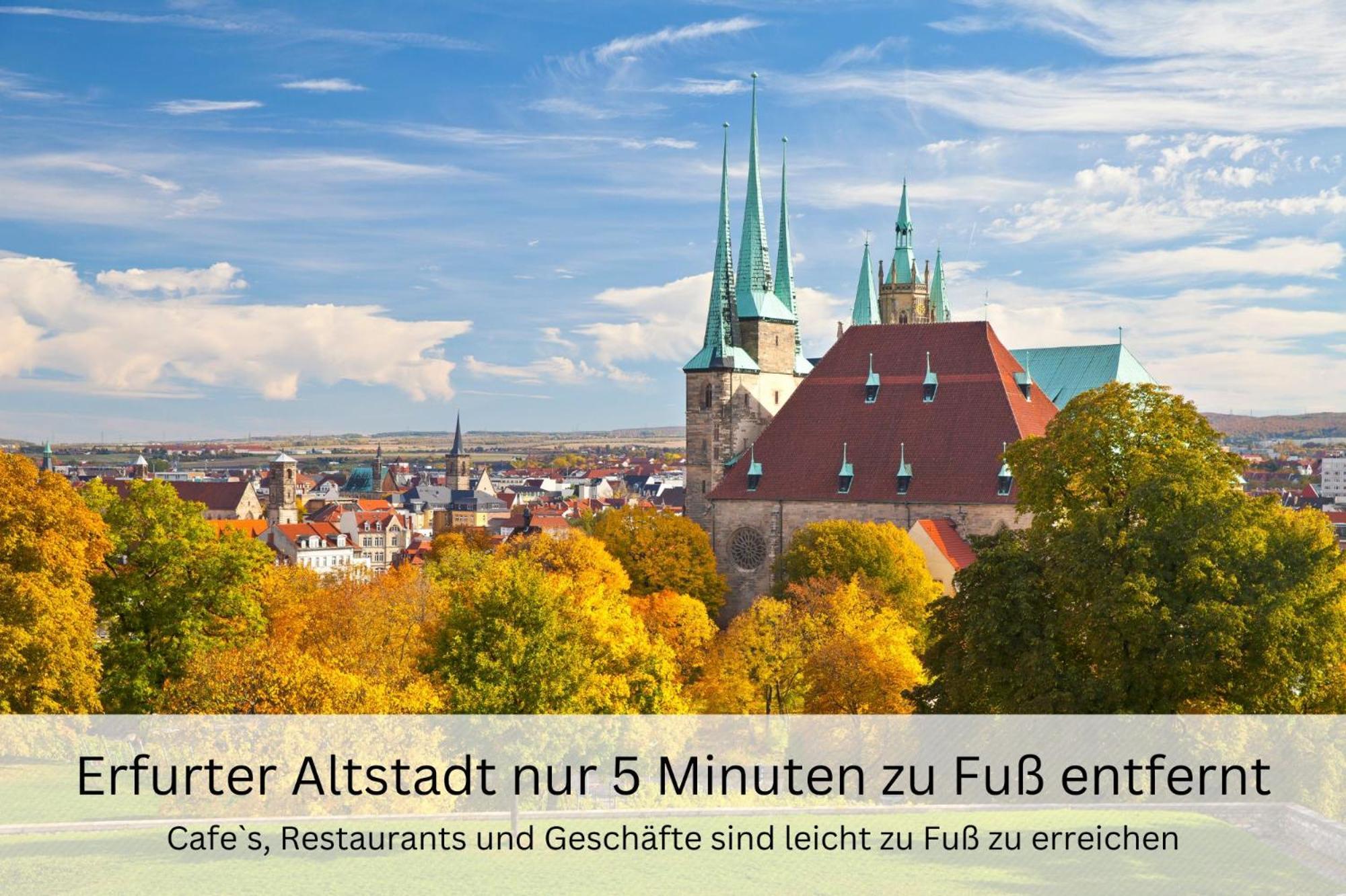 Bohnapartments - Altstadtoase - Balkon Und Garten - Wlan Erfurt Bagian luar foto