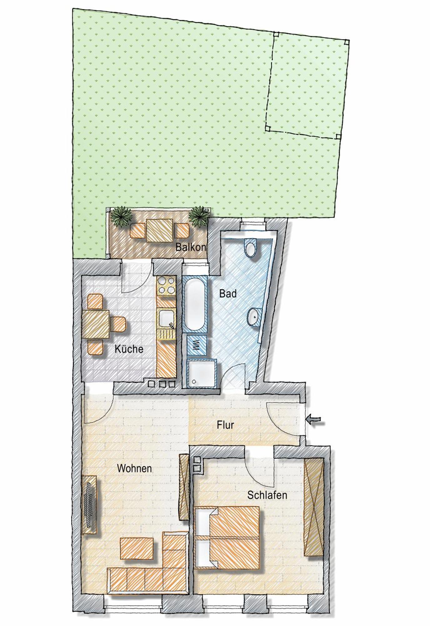 Bohnapartments - Altstadtoase - Balkon Und Garten - Wlan Erfurt Bagian luar foto